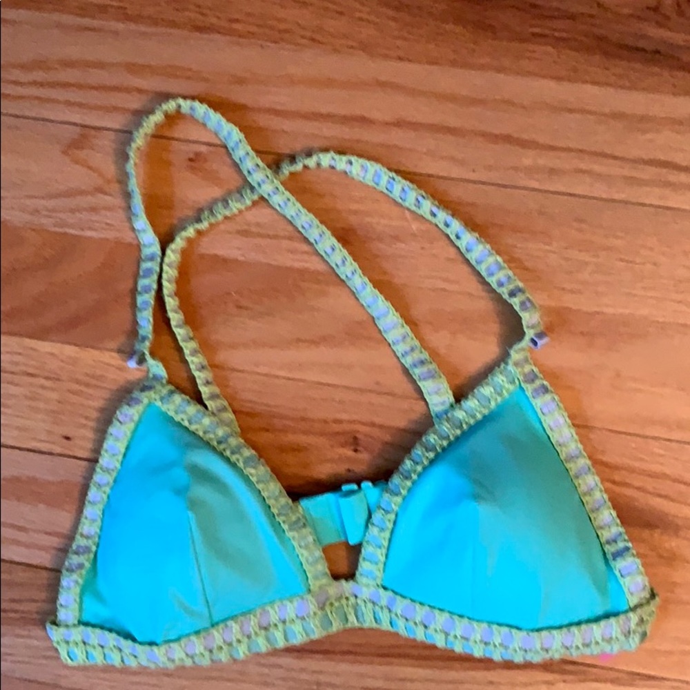 Victoria Secret Teal Bikini top Never Worn (NEW)